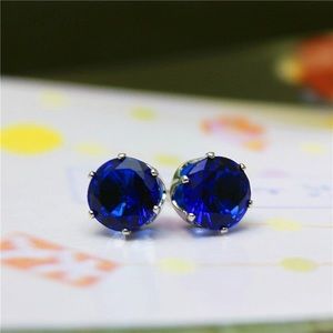 New, Sparkling Austrian dark blue stud earrings….